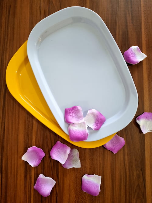 دیس چهار گوش رستورانی با طراحی مدرن